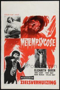 2s424 TOMB OF TORTURE Belgian '63 Antonio Boccaci's Metempsyco, horror & girl images!