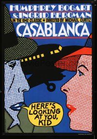 2s213 CASABLANCA 23x33 Polish commercial poster '09 Bogart, Bergman, pop art style by Klimowski!