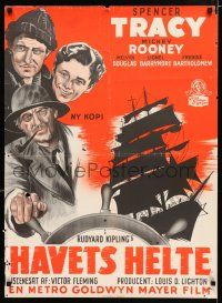 2s446 CAPTAINS COURAGEOUS Danish R52 Spencer Tracy, Freddie Bartholomew, Lionel Barrymore