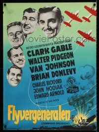 2s448 COMMAND DECISION Danish '50 Clark Gable, Walter Pidgeon, Van Johnson, Gaston art!
