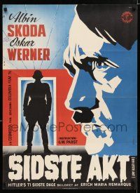 2s480 LAST 10 DAYS Danish '55 G.W. Pabst, terrifying story of Hitler's last flaming days!