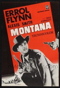 2s100 MONTANA Finnish '50 Alexis Smith, Australian Errol Flynn w/gun!