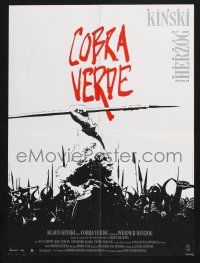 2s138 COBRA VERDE French 15x21 '87 Werner Herzog, Klaus Kinski as most feared bandit in Africa!