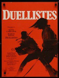 2s143 DUELLISTS French 15x21 '77 Ridley Scott, Keith Carradine, Harvey Keitel, sword fighting art!