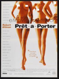 2s157 PRET-A-PORTER French 16x22 '94 Robert Altman, image of sexy naked models!