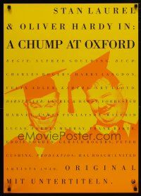 2s015 CHUMP AT OXFORD German R90s great image of Laurel & Hardy wearing cap and gown!