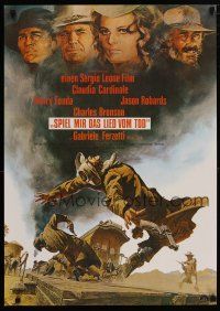 2s020 ONCE UPON A TIME IN THE WEST German R80s Leone, art of Cardinale, Fonda, Bronson & Robards!
