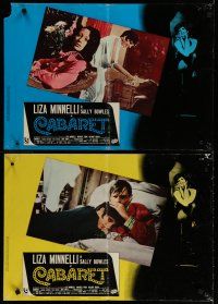 2s749 CABARET set of 4 Italian photobustas R78 Liza Minnelli sings in Nazi Germany, Bob Fosse!