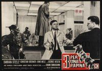 2s767 3 PER UNA RAPINA Italian photobusta '64 image of men robbing bank!