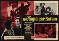 2s755 ANGEL FOR SATAN set of 3 Italian photobustas '66 Camillo Mastrocinque's Un angelo per Satana!