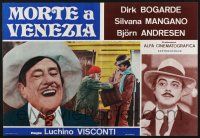 2s750 DEATH IN VENICE set of 4 Italian photobustas R70s Luchino Visconti's Morte a Venezia, Bogarde
