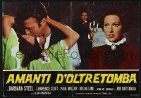 2s780 NIGHTMARE CASTLE Italian photobusta '66 Caiano's Gli Amanti d'Oltretomba, Italian horror!