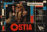 2s737 OSTIA set of 10 Italian photobustas '70 Pier Paolo Pasolini, brothers in love with same girl!c
