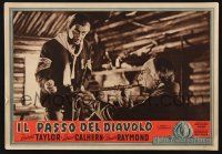 2s734 DEVIL'S DOORWAY Italian 13x18 pbusta '51 Anthony Mann directed, Robert Taylor!