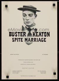 2s011 SPITE MARRIAGE Swiss R74 great image of stone-faced Buster Keaton!