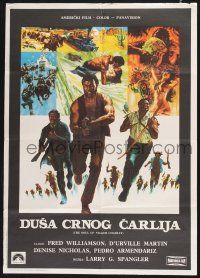 2s324 SOUL OF NIGGER CHARLEY Yugoslavian 20x28 '73 Fred Williamson has his soul brothers this time