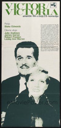 2s272 VICTOR VICTORIA Yugoslavian 13x27 R80s Julie Andrews, James Garner, Blake Edwards directed!