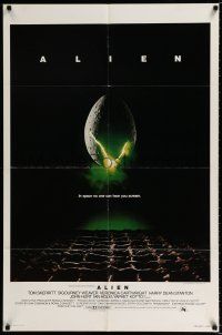 2t030 ALIEN 1sh '79 Ridley Scott outer space sci-fi monster classic, cool hatching egg image!