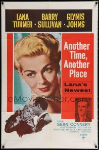 2t052 ANOTHER TIME ANOTHER PLACE 1sh '58 sexy Lana Turner has an affair with young Sean Connery!