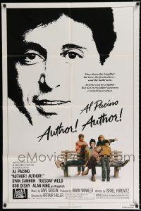 2t061 AUTHOR! AUTHOR! 1sh '82 Al Pacino, Dyan Cannon, Tuesday Weld, dysfunctional family!