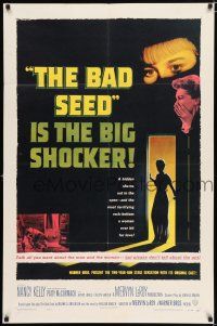 2t066 BAD SEED 1sh '56 the big shocker about really bad terrifying little Patty McCormack!