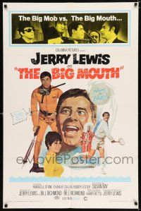 2t085 BIG MOUTH 1sh '67 Jerry Lewis is the Chicken of the Sea, hilarious D.K. spy spoof artwork!