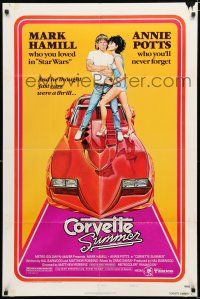 2t162 CORVETTE SUMMER style B 1sh '78 cool different art of custom Chevrolet Corvette!