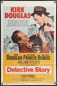 2t192 DETECTIVE STORY 1sh R60 Kirk Douglas is a cop who knew too much about the girl he loved!