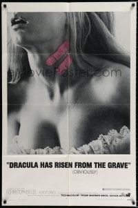 2t210 DRACULA HAS RISEN FROM THE GRAVE 1sh '69 Hammer, sexy girl with bandaids on her neck!