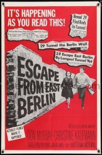 2t230 ESCAPE FROM EAST BERLIN 1sh '62 Robert Siodmak, escape from communist East Germany!