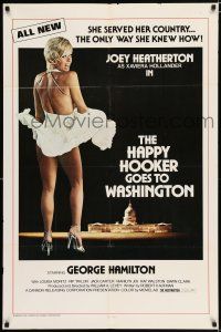 2t333 HAPPY HOOKER GOES TO WASHINGTON 1sh '77 Joey Heatherton serves country only way she knows!