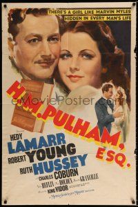 2t324 H.M. PULHAM ESQ style C 1sh '41 pretty Hedy Lamarr & Robert Young!