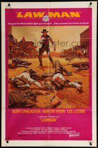 2t454 LAWMAN 1sh '71 Burt Lancaster, Robert Ryan, Lee J. Cobb, directed by Michael Winner!