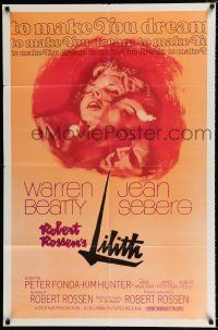 2t471 LILITH 1sh '64 Warren Beatty, before Eve, there was evil, and her name was Jean Seberg!