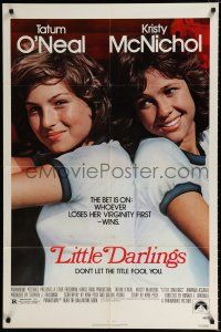 2t474 LITTLE DARLINGS 1sh '80 Tatum O'Neal & Kristy McNichol make a bet to lose their virginity!