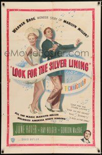 2t482 LOOK FOR THE SILVER LINING 1sh '49 art of June Haver & Ray Bolger dancing, Gordon MacRae