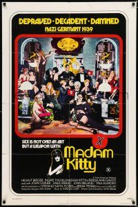 2t501 MADAM KITTY 1sh '77 x-rated, depraved, decadent, damned, sex is not only an art but a weapon!