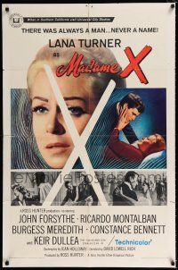 2t502 MADAME X 1sh '66 sexy Lana Turner always had a man, but never a name!