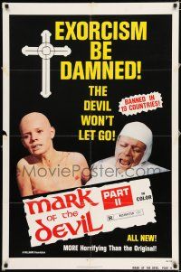 2t530 MARK OF THE DEVIL 2 1sh '74 banned in 19 countries, more horrifying than the original!