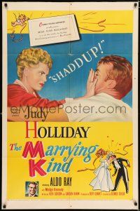 2t532 MARRYING KIND 1sh '52 the wedding bells are ringing for pretty bride Judy Holliday!