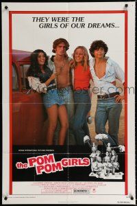 2t672 POM POM GIRLS style B 1sh '76 high school teen sex, they were the girls of our dreams!