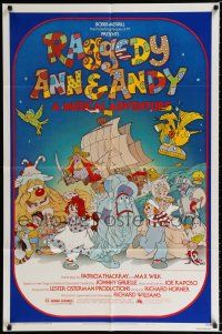 2t704 RAGGEDY ANN & ANDY 1sh '77 A Musical Adventure, cartoon artwork by Jarg!