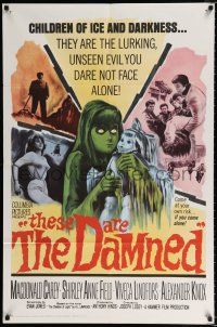 2t874 THESE ARE THE DAMNED 1sh '64 Joseph Losey teams with H.L. Lawrence to make spooky horror!
