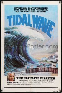 2t882 TIDAL WAVE 1sh '75 artwork of the ultimate disaster in Tokyo by John Solie!