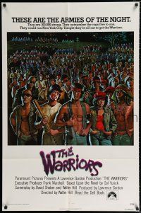 2t943 WARRIORS int'l 1sh '79 Walter Hill, Jarvis artwork of the armies of the night!