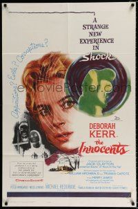 2x344 INNOCENTS 1sh '62 Deborah Kerr is outstanding in Henry James' English classic horror story!
