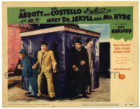 2x025 ABBOTT & COSTELLO MEET DR. JEKYLL & MR. HYDE LC #7 '53 Bud w/ monster Lou & Boris Karloff!