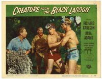 2x058 CREATURE FROM THE BLACK LAGOON LC #3 '54 barechested divers Richard Carlson & Denning!