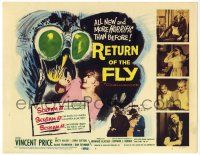 2x147 RETURN OF THE FLY TC '59 Vincent Price, the human terror created by atoms gone wild!