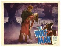 2x010 WOLF MAN LC #5 R48 werewolf Lon Chaney Jr. holding unconscious Evelyn Ankers!